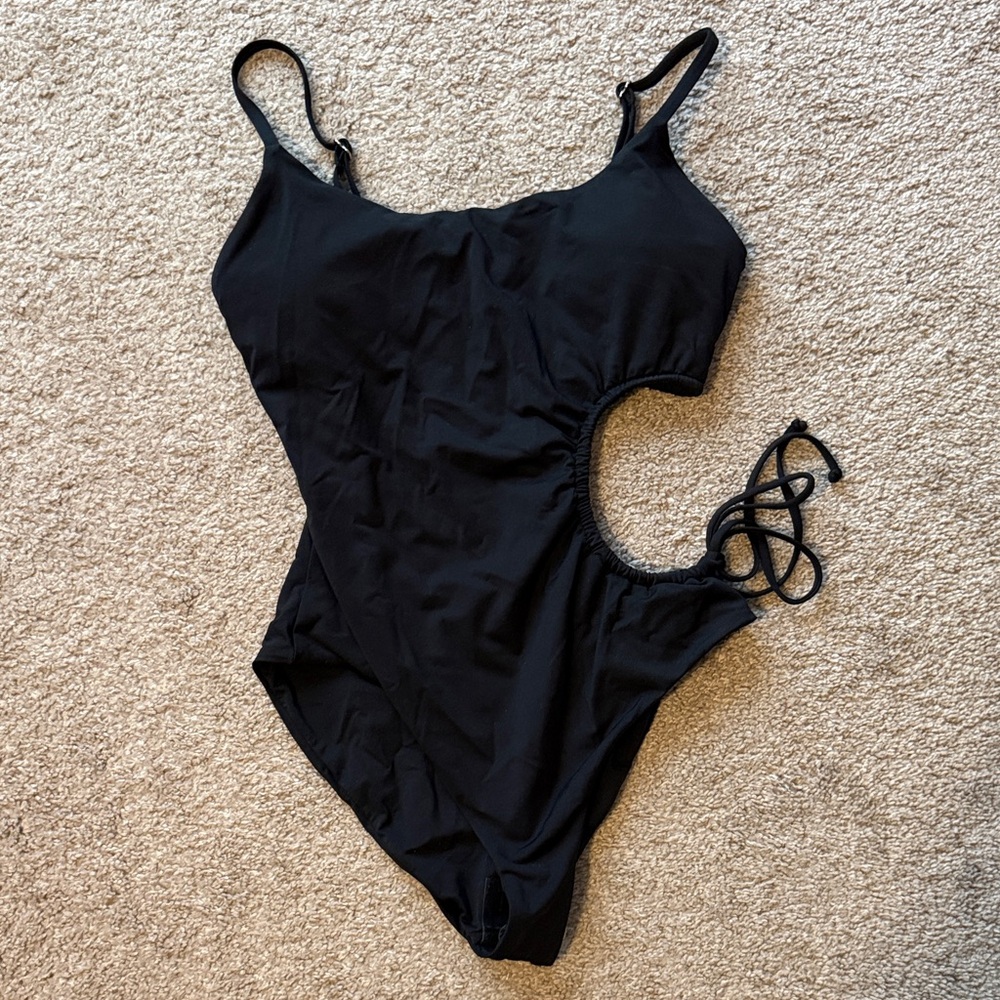 Dippin' Daisy's Black One-Piece Cutout Swimsuit